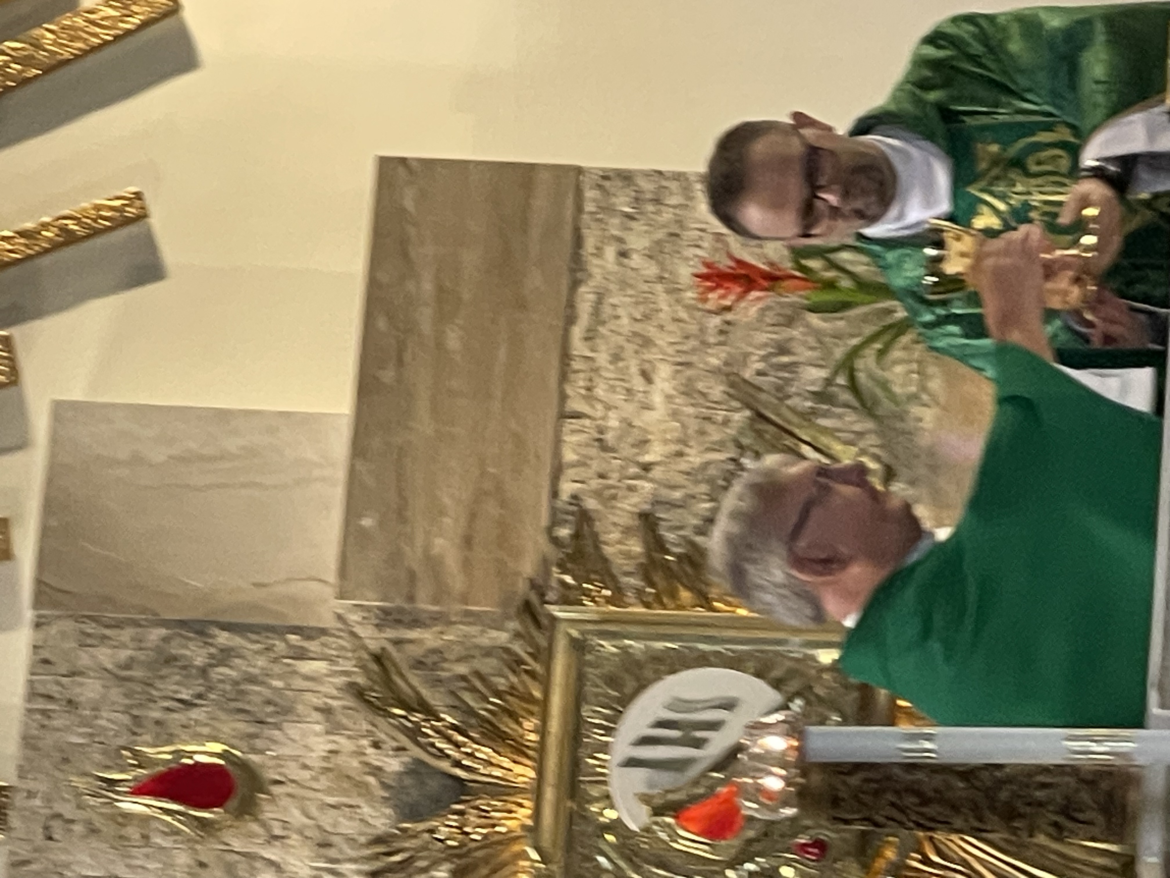 Father Chris celebrating Mass